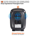 4L VEVOR Mini Ledusskapis, Pārnēsājams AC/DC Dzesētājs un Sildītājs, Melns