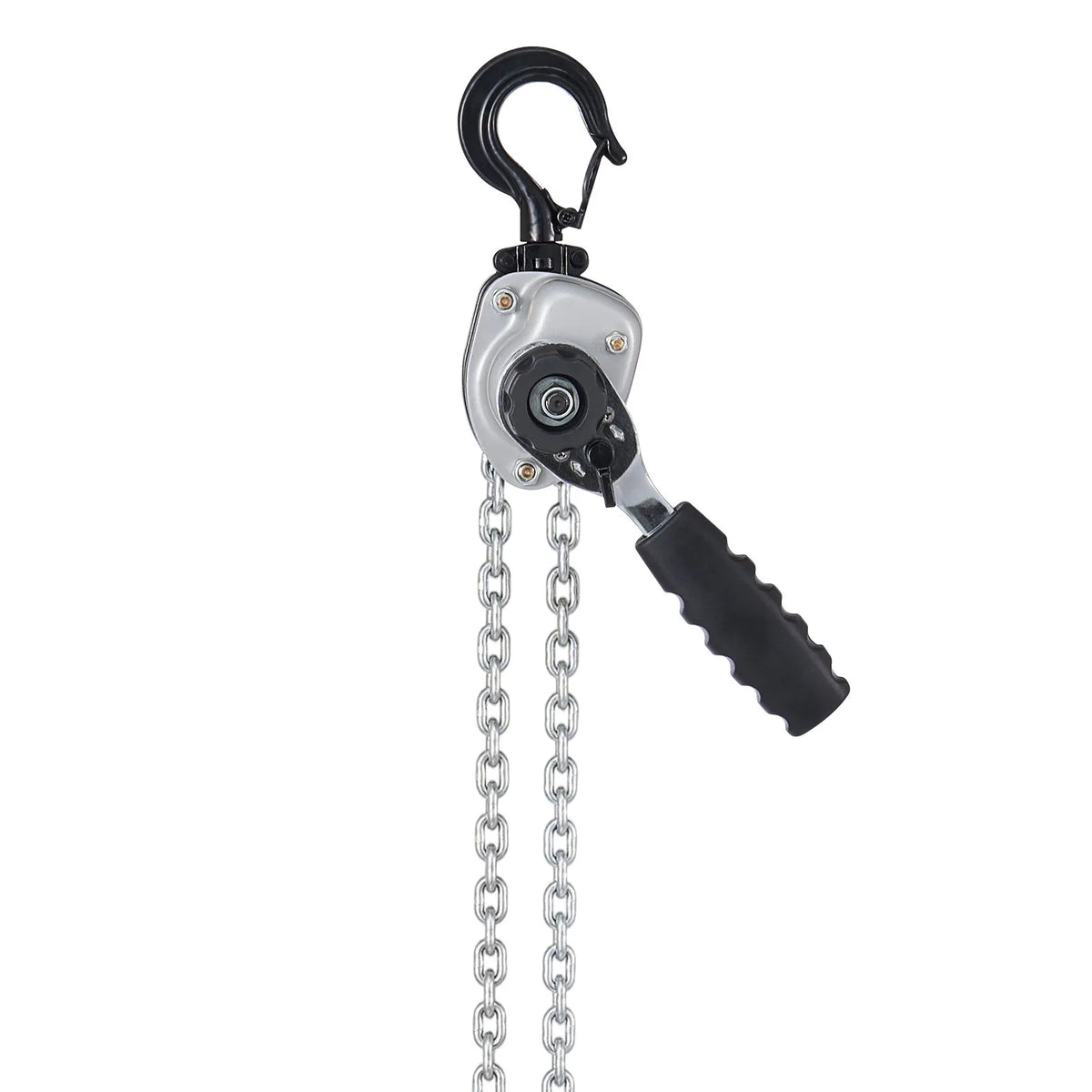VEVOR Manual Lever Chain Hoist, 0.5 t (500 kg) Lifting Capacity, 1.5 m Lifting Height, G80 Alloy Steel Chain with Dual Dog Brake and 360° Swivel Hooks, Suitable for Warehouses, Construction and Garages