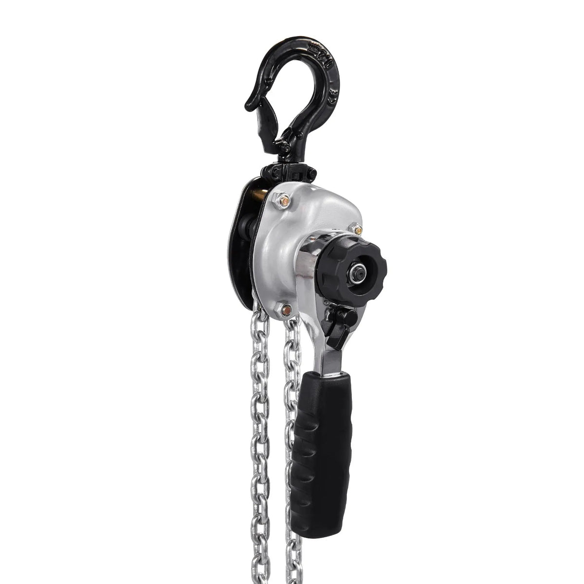 VEVOR Manual Lever Chain Hoist, 0.5 t (500 kg) Lifting Capacity, 1.5 m Lifting Height, G80 Alloy Steel Chain with Dual Dog Brake and 360° Swivel Hooks, Suitable for Warehouses, Construction and Garages