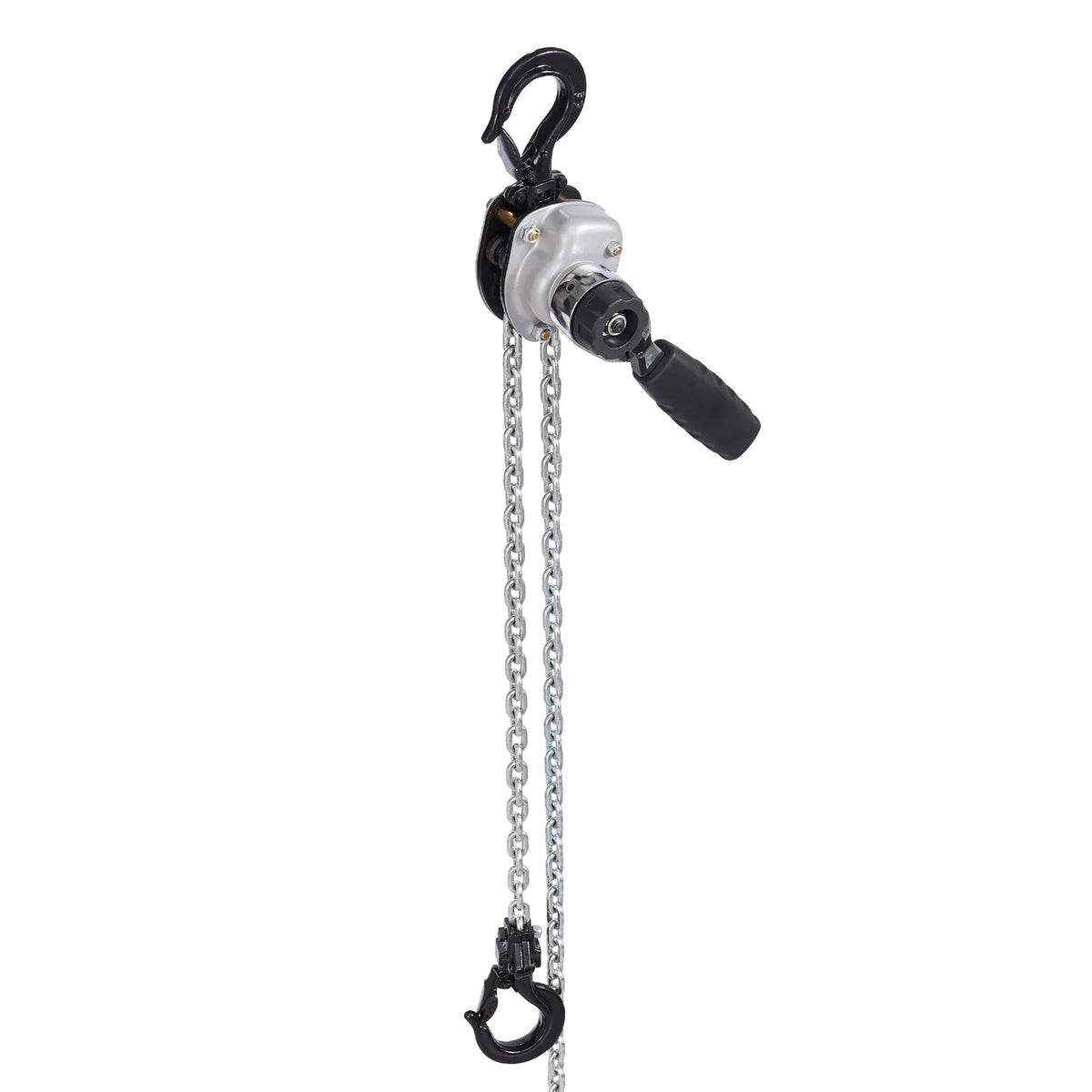 VEVOR Manual Lever Chain Hoist, 0.5 t (500 kg) Lifting Capacity, 1.5 m Lifting Height, G80 Alloy Steel Chain with Dual Dog Brake and 360° Swivel Hooks, Suitable for Warehouses, Construction and Garages