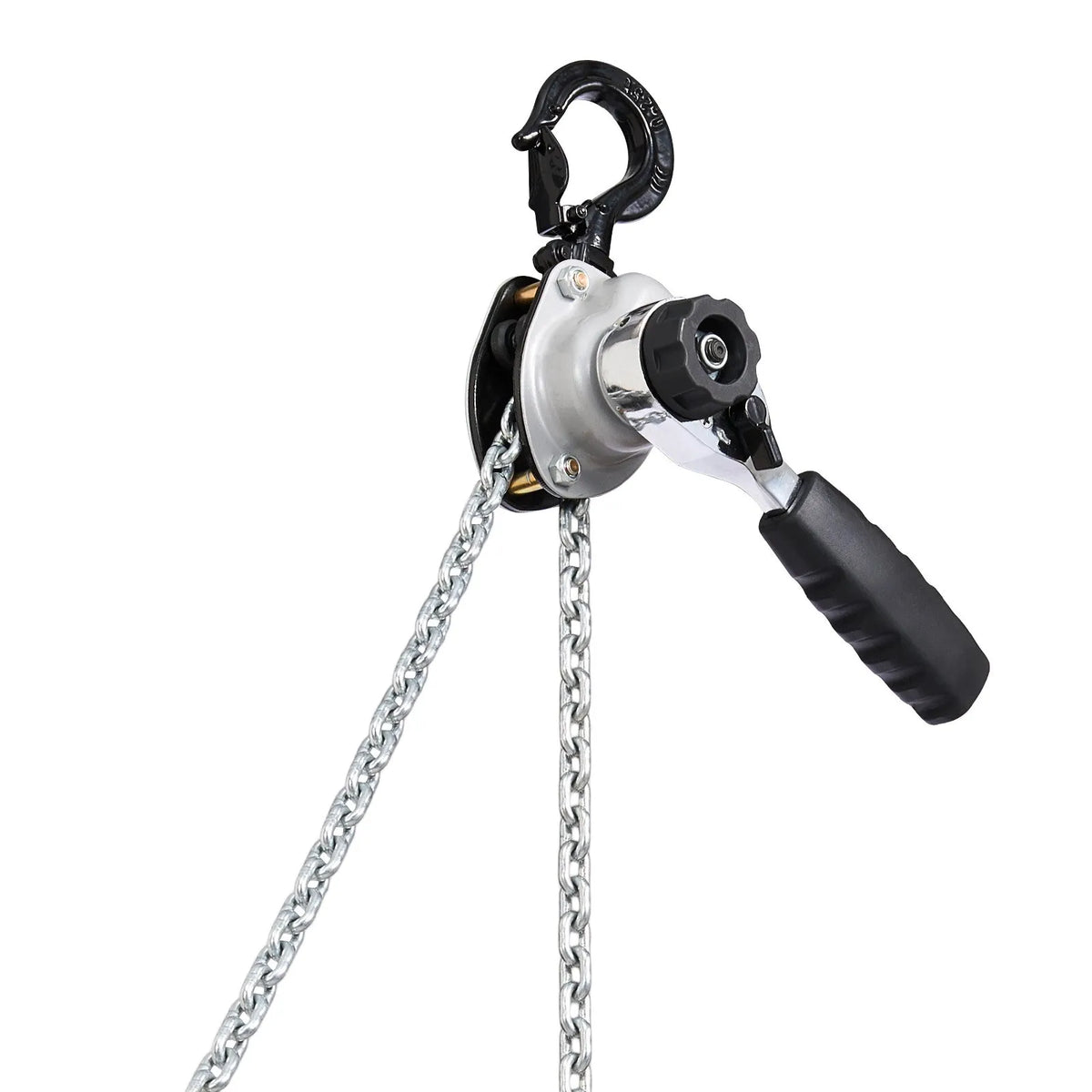 VEVOR Manual Lever Chain Hoist, 0.5 t (500 kg) Lifting Capacity, Heavy-Duty Hoist with 3 m Lifting Height, G80 Alloy Steel Chain and Dual Dog Mechanical Brake, 360° Rotating Hooks, Suitable for Warehouses, Construction and Garages