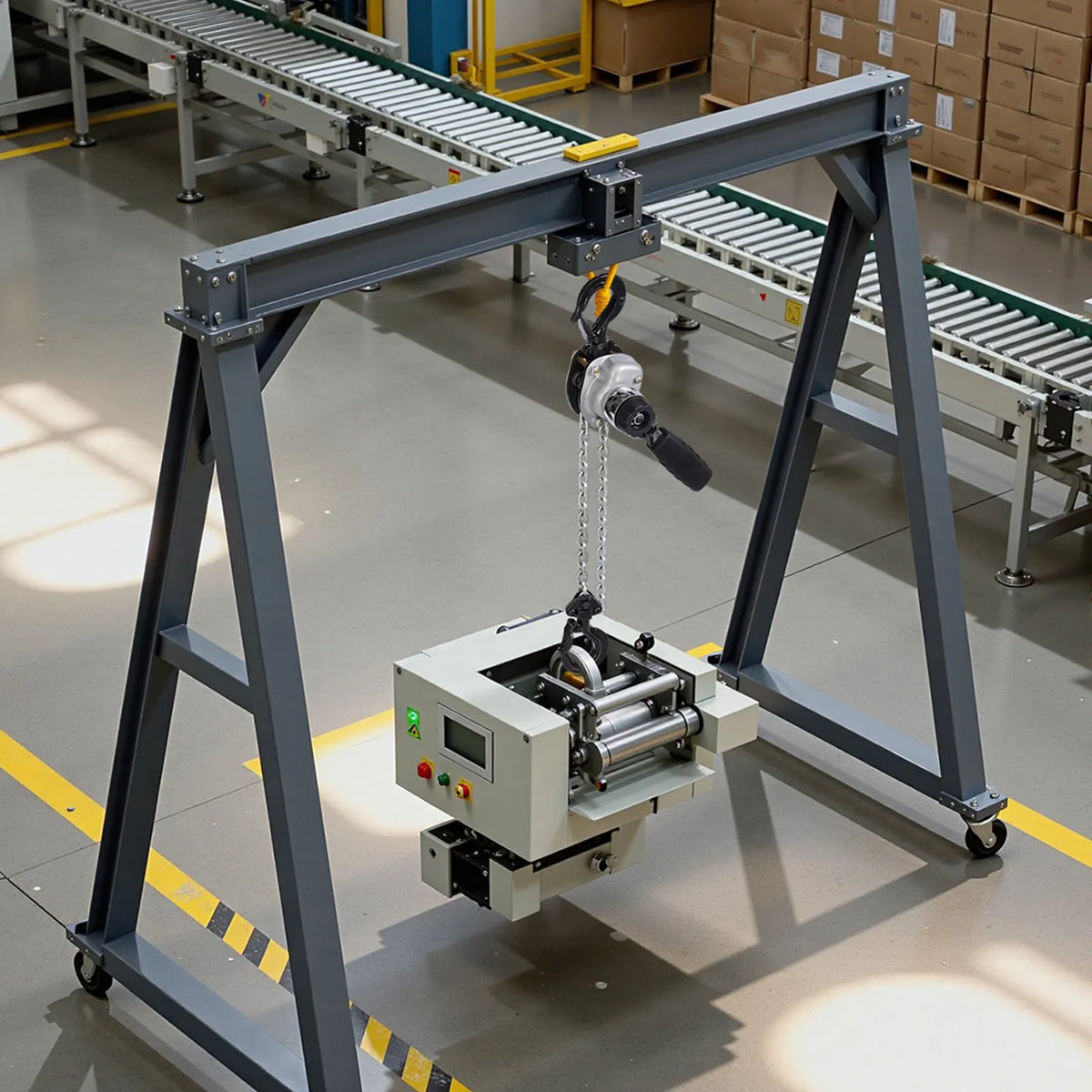 VEVOR Manual Lever Chain Hoist, 0.5 t (500 kg) Lifting Capacity, Heavy-Duty Hoist with 3 m Lifting Height, G80 Alloy Steel Chain and Dual Dog Mechanical Brake, 360° Rotating Hooks, Suitable for Warehouses, Construction and Garages