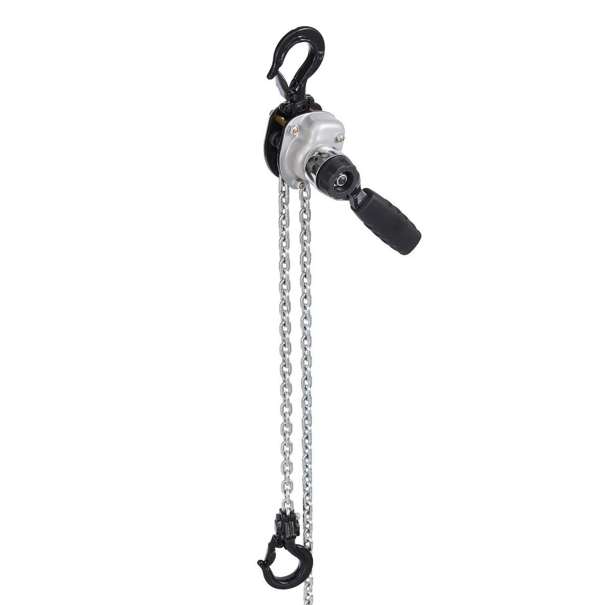 VEVOR Manual Lever Chain Hoist, 0.5 t (500 kg) Lifting Capacity, Heavy-Duty Hoist with 3 m Lifting Height, G80 Alloy Steel Chain and Dual Dog Mechanical Brake, 360° Rotating Hooks, Suitable for Warehouses, Construction and Garages