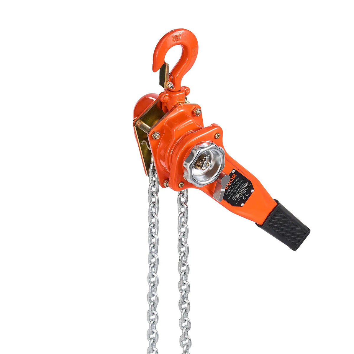 VEVOR Manual Lever Chain Hoist, 0.75 t (750 kg) Lifting Capacity, 1.5 m Lifting Height, G80 Alloy Steel Chain with Dual Dog Brake and 360° Swivel Hooks, Suitable for Warehouses, Construction and Garages