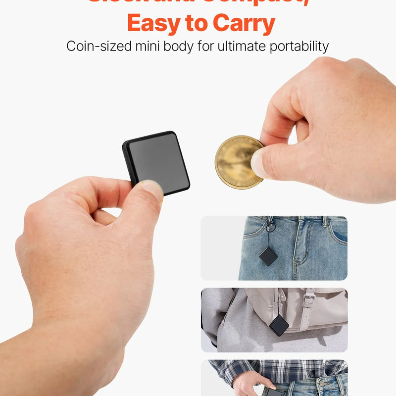 VEVOR magnētiskais balss aktivizētais ierakstītājs, 128 GB, digitālais audio ierakstītājs ar atskaņošanu, 8730 stundu ieraksta ietilpība, 100 stundu akumulatora darbības laiks, USB-C audio ierakstītājs MP3 formātā lekcijām, sapulcēm un intervijām