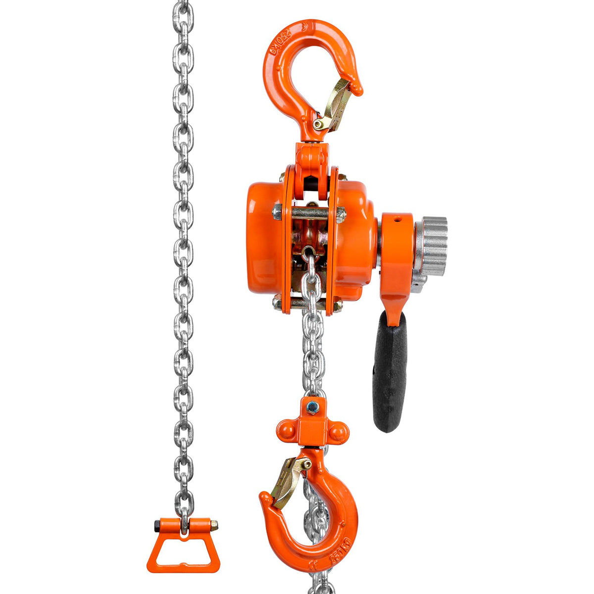 VEVOR Manual Lever Chain Hoist, 1/4 Tonne (250 kg) Lifting Capacity, 1.5 m Lifting Height, G80 Galvanised Carbon Steel with Weston Dual Dog Brake, Automatic Chain Feed and 360° Swivel Hook, Suitable for Garages, Factories and Docks