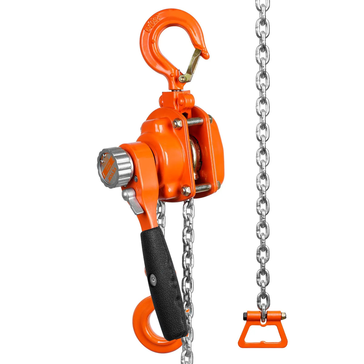VEVOR Manual Lever Chain Hoist, 1/4 Tonne (250 kg) Lifting Capacity, 1.5 m Lifting Height, G80 Galvanised Carbon Steel with Weston Dual Dog Brake, Automatic Chain Feed and 360° Swivel Hook, Suitable for Garages, Factories and Docks