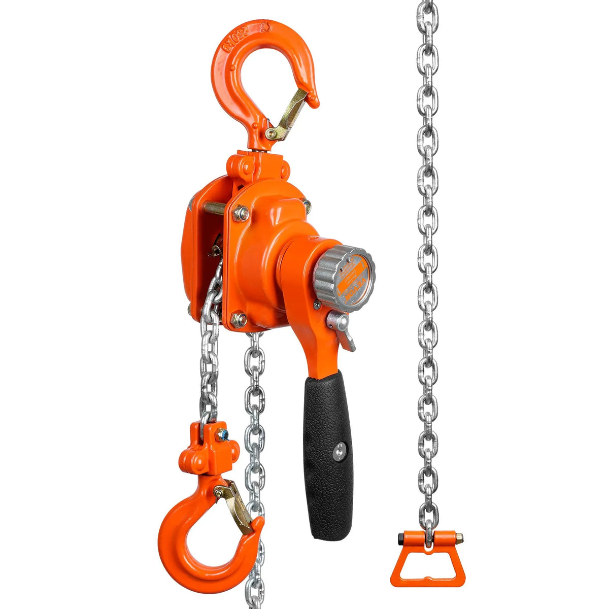 VEVOR Manual Lever Chain Hoist, 1/4 Tonne (250 kg) Lifting Capacity, 1.5 m Lifting Height, G80 Galvanised Carbon Steel with Weston Dual Dog Brake, Automatic Chain Feed and 360° Swivel Hook, Suitable for Garages, Factories and Docks