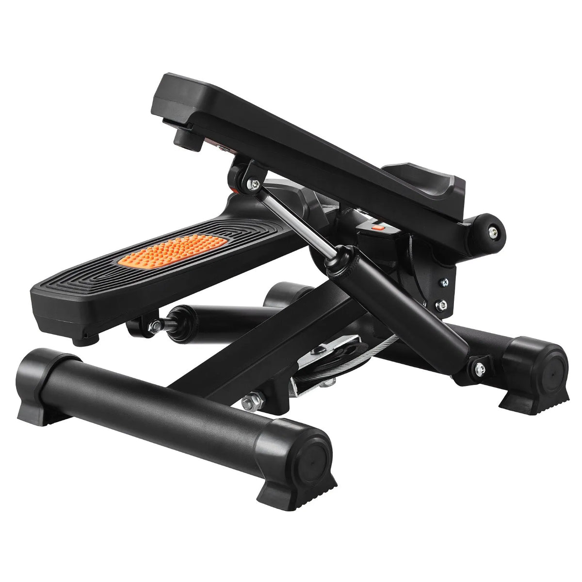 VEVOR Mini Twist Stepper with Resistance Bands, Stair Climber Home Trainer, Compact