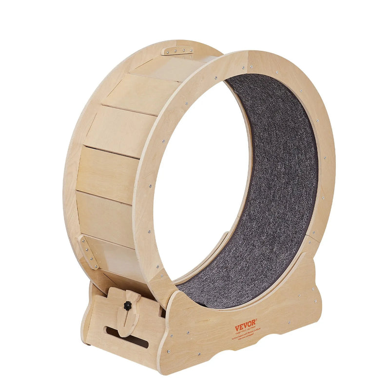 VEVOR kaķu skriešanas ritenis ar noņemamu paklāju un rotaļlietu, 75 cm trenažieris skriešanai, iešanai un treniņiem telpās, piemērots vairumam kaķu