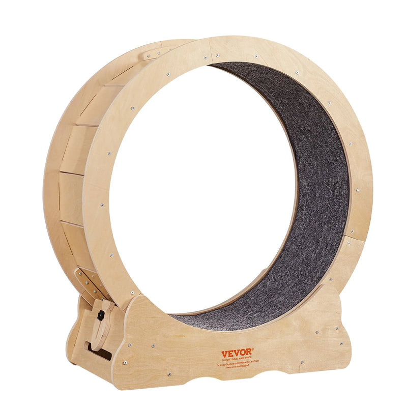 VEVOR kaķu skriešanas ritenis ar noņemamu paklāju un rotaļlietu, 75 cm trenažieris skriešanai, iešanai un treniņiem telpās, piemērots vairumam kaķu