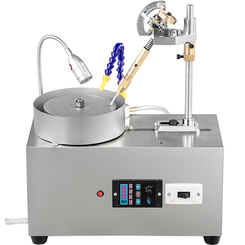 VEVOR 15,24 cm Dārgakmeņu Fasetēšanas Mašīna – Juvelierizstrādājumu Pulēšanas un Slīpēšanas Iekārta ar Ūdens Sūkni