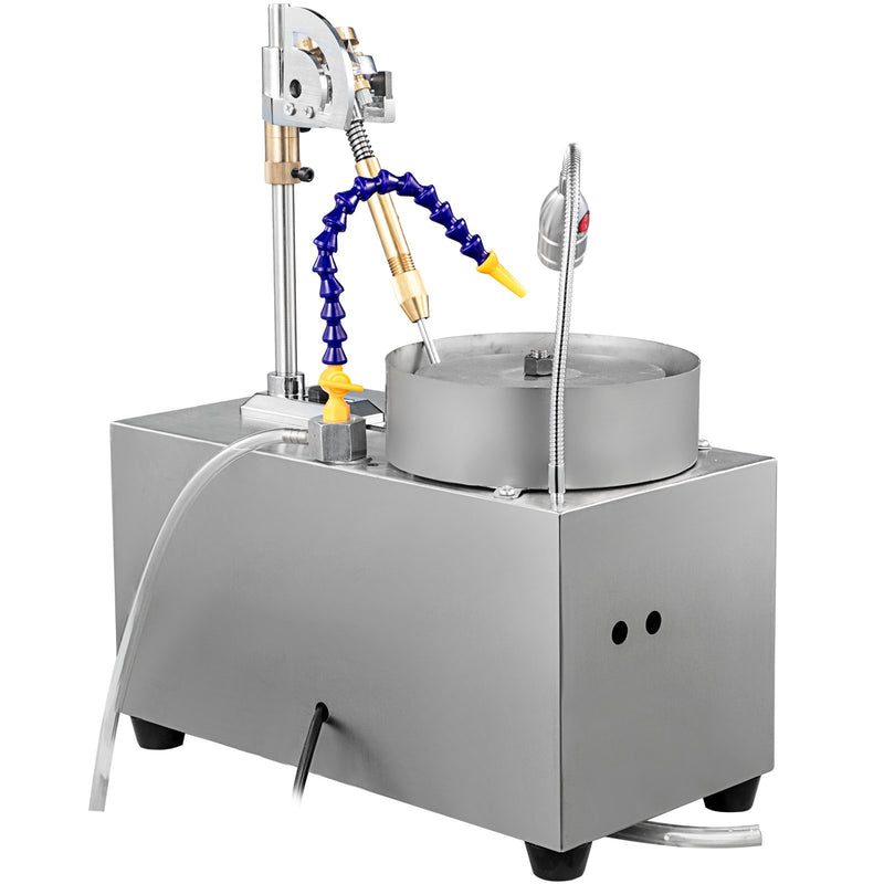 VEVOR 15,24 cm Dārgakmeņu Fasetēšanas Mašīna – Juvelierizstrādājumu Pulēšanas un Slīpēšanas Iekārta ar Ūdens Sūkni