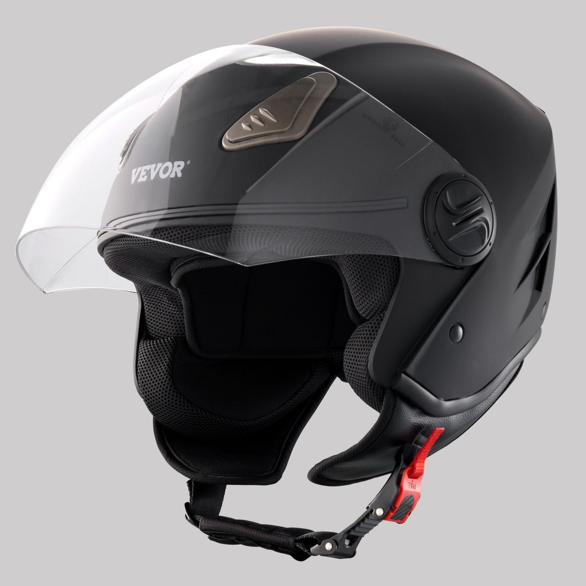 VEVOR 3/4-Face Motorcycle Helmet – Motocross Helmet with Bluetooth Headset Slot