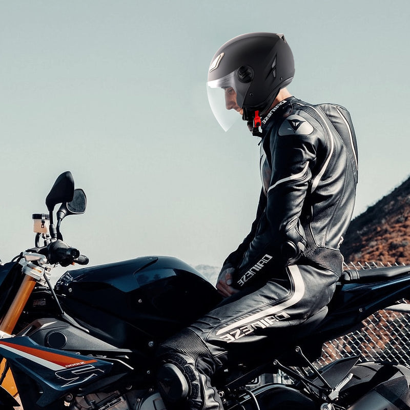 VEVOR 3/4-Sejas motocikla ķivere – Motokrosa ķivere ar Bluetooth austiņu slotu