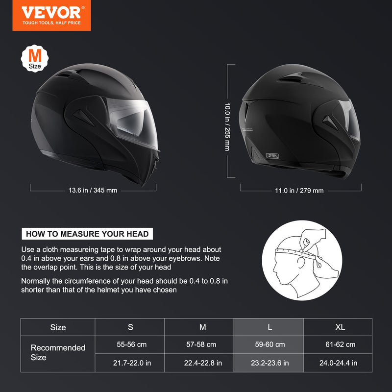 VEVOR motocikla ķivere bez aizsarglīcēja motokrosam ar Bluetooth pieslēgvietu