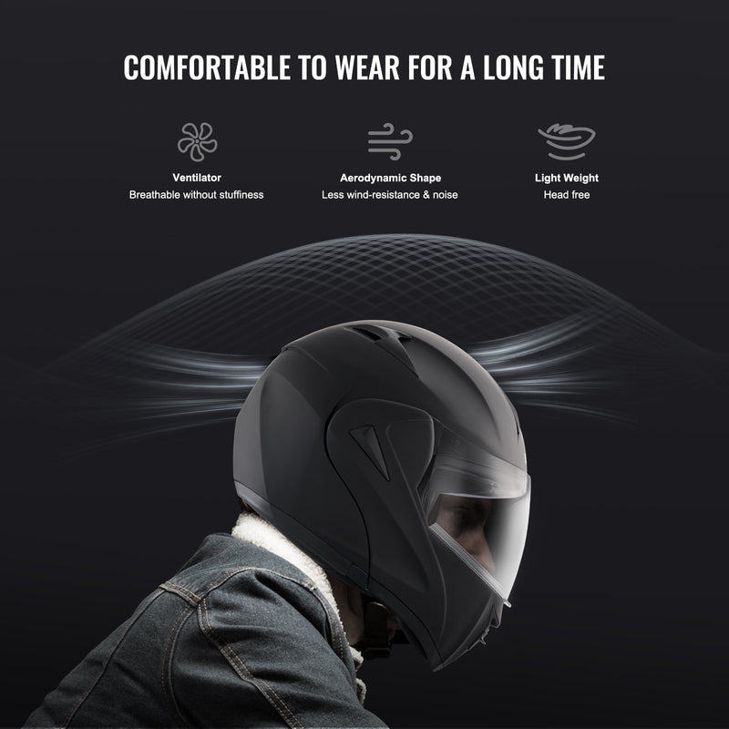 VEVOR atvērtā tipa motokrosa ķivere ar Bluetooth pieslēgvietu