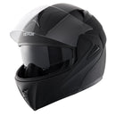 VEVOR motocikla ķivere bez sejas aizsarga, ABS un augsta blīvuma korpuss ar stiprinājuma vietu un maināmu vizieri, DOT sertificēta, piemērota jauniešiem un pieaugušajiem - ZEMLETES.LV