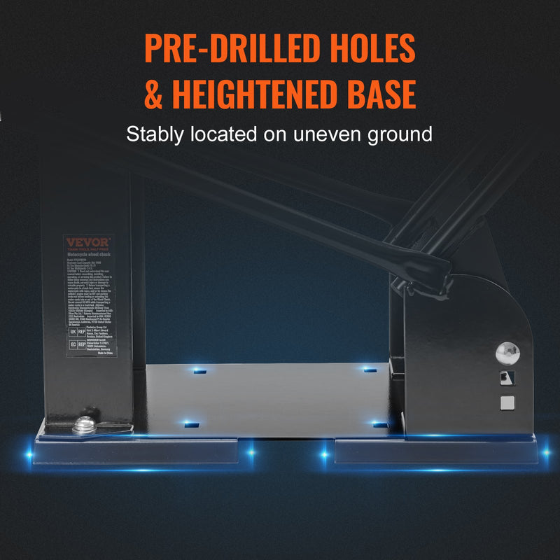 VEVOR motocikla priekšējā riteņa fiksators, 816,5 kg, regulējams, tērauda