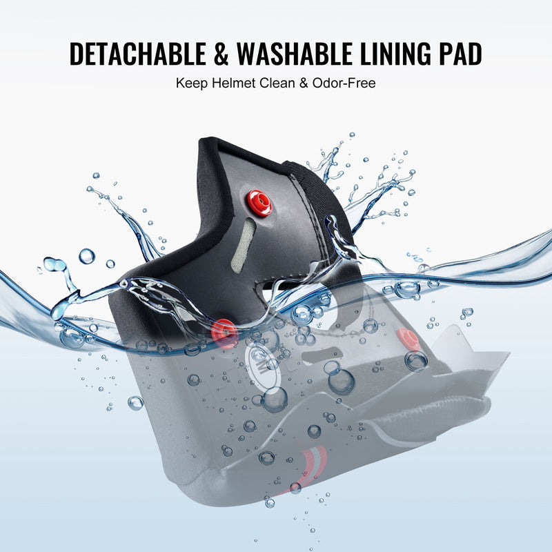 VEVOR pilnsejas motocikla ķivere ar Bluetooth pieslēgvietu – motocross modelis