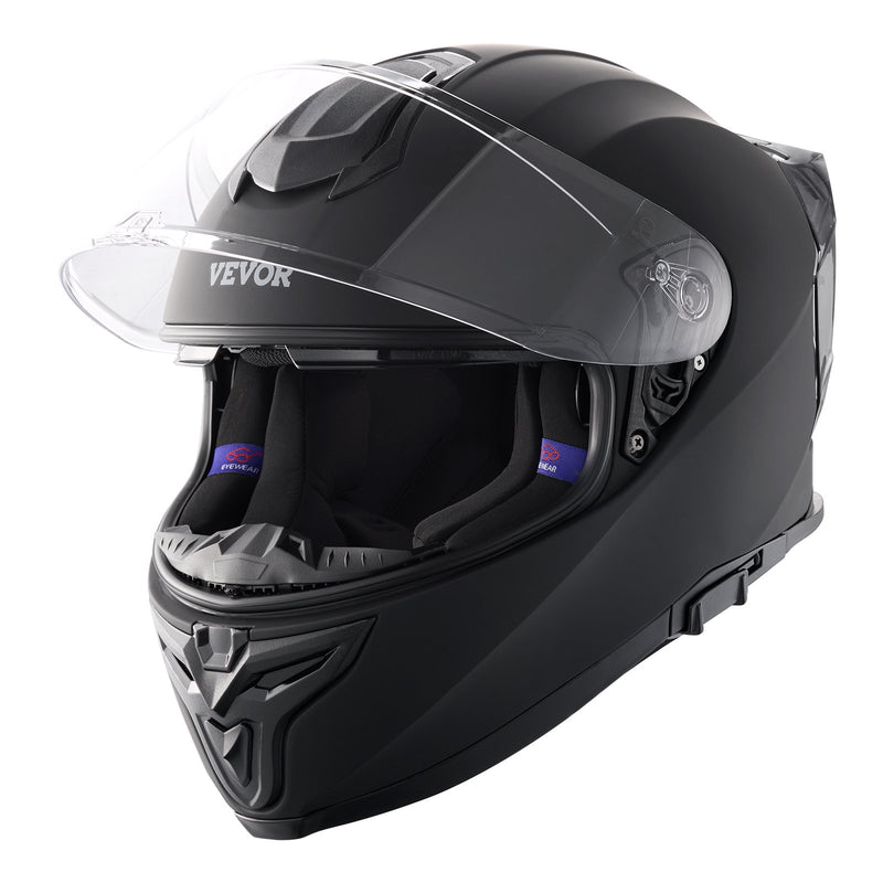 VEVOR pilnsejas motokrosa ķivere ar Bluetooth pieslēgvietu