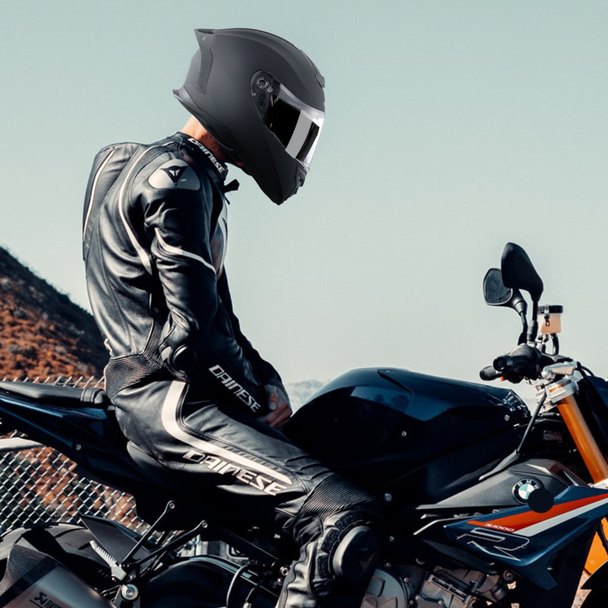 VEVOR Full-Face Motocross Helmet with Bluetooth Slot