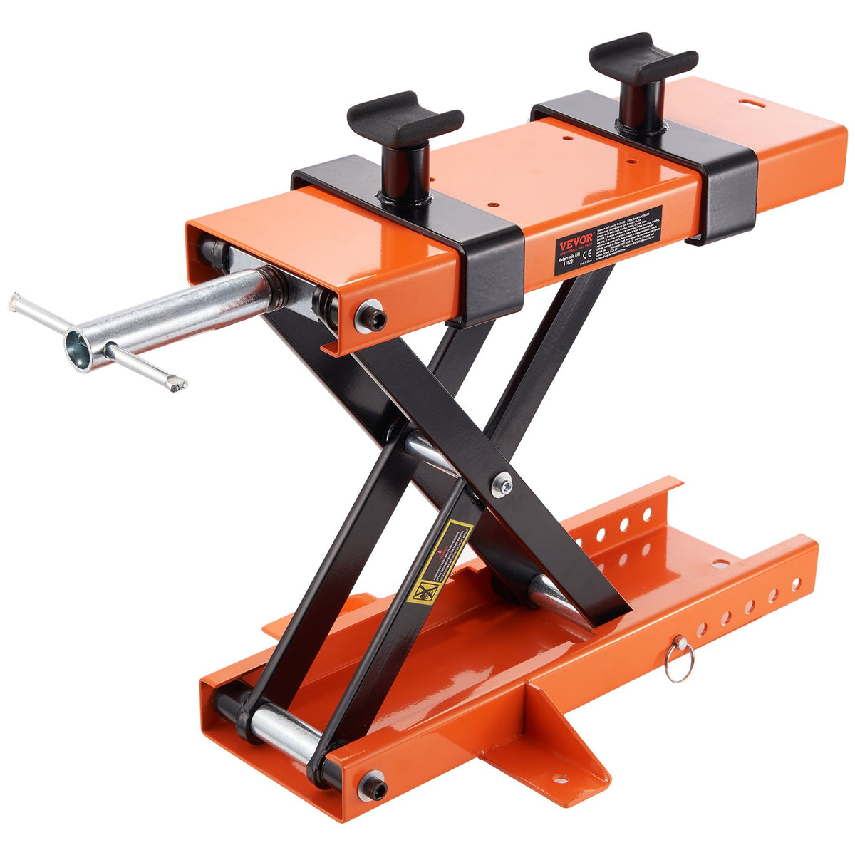 VEVOR Motorcycle Cross Jack with Platform, 500 kg Lifting Capacity, Suitable for ATV, Dirt Bikes and Other Small Vehicles