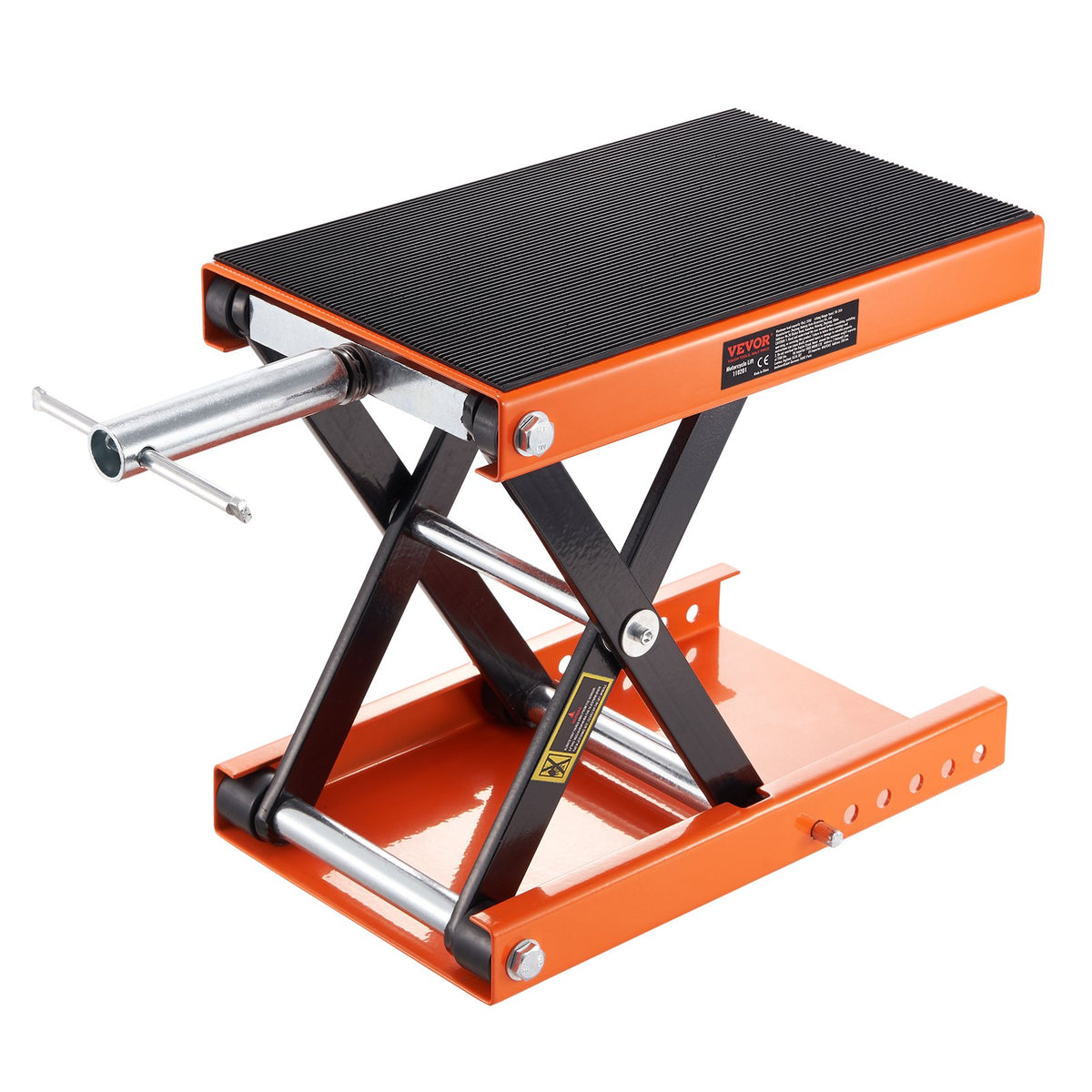 VEVOR Motorcycle Scissor Jack, 500 kg Capacity with Wide Platform for ATV and Motorcycles