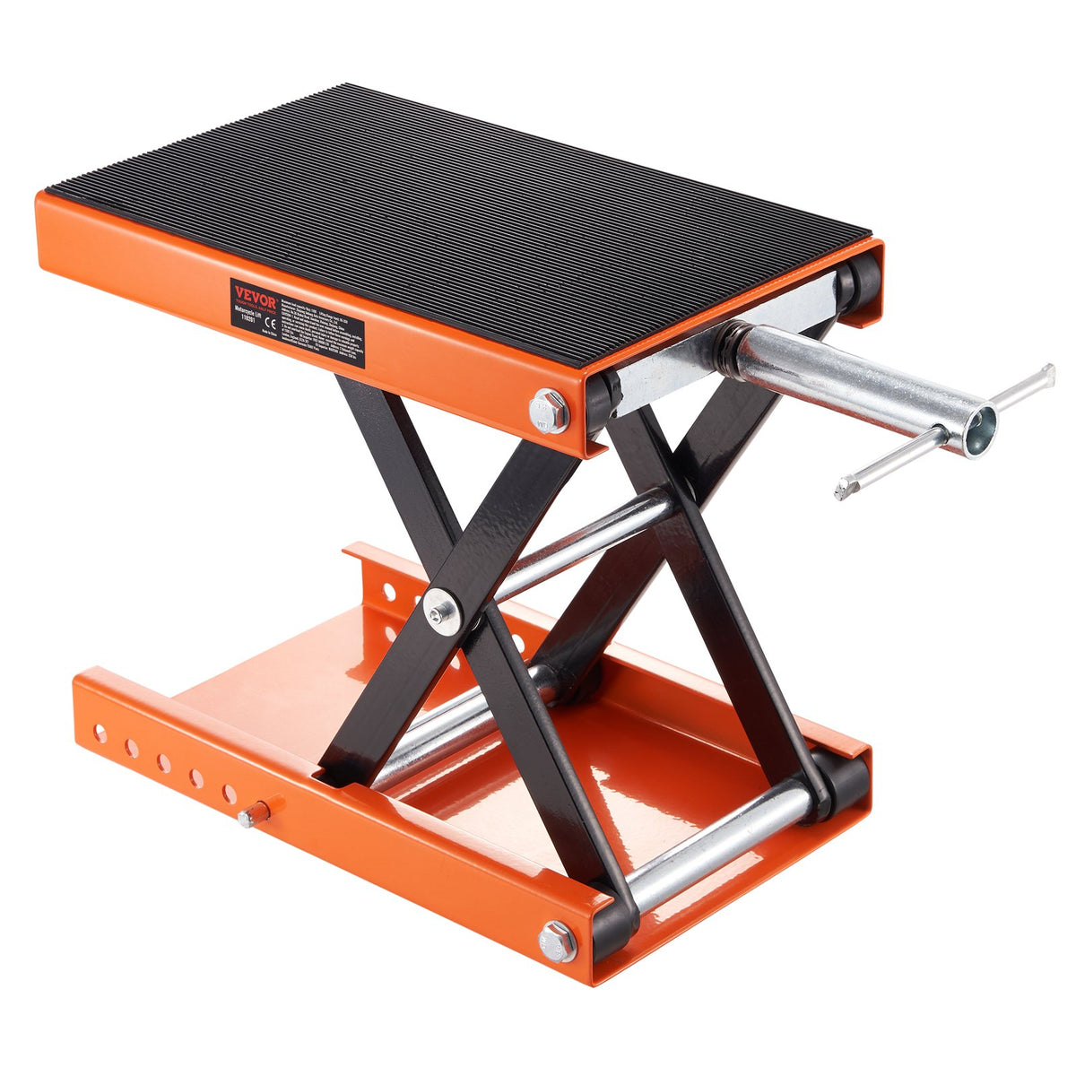 VEVOR Motorcycle Scissor Jack, 500 kg Capacity with Wide Platform for ATV and Motorcycles