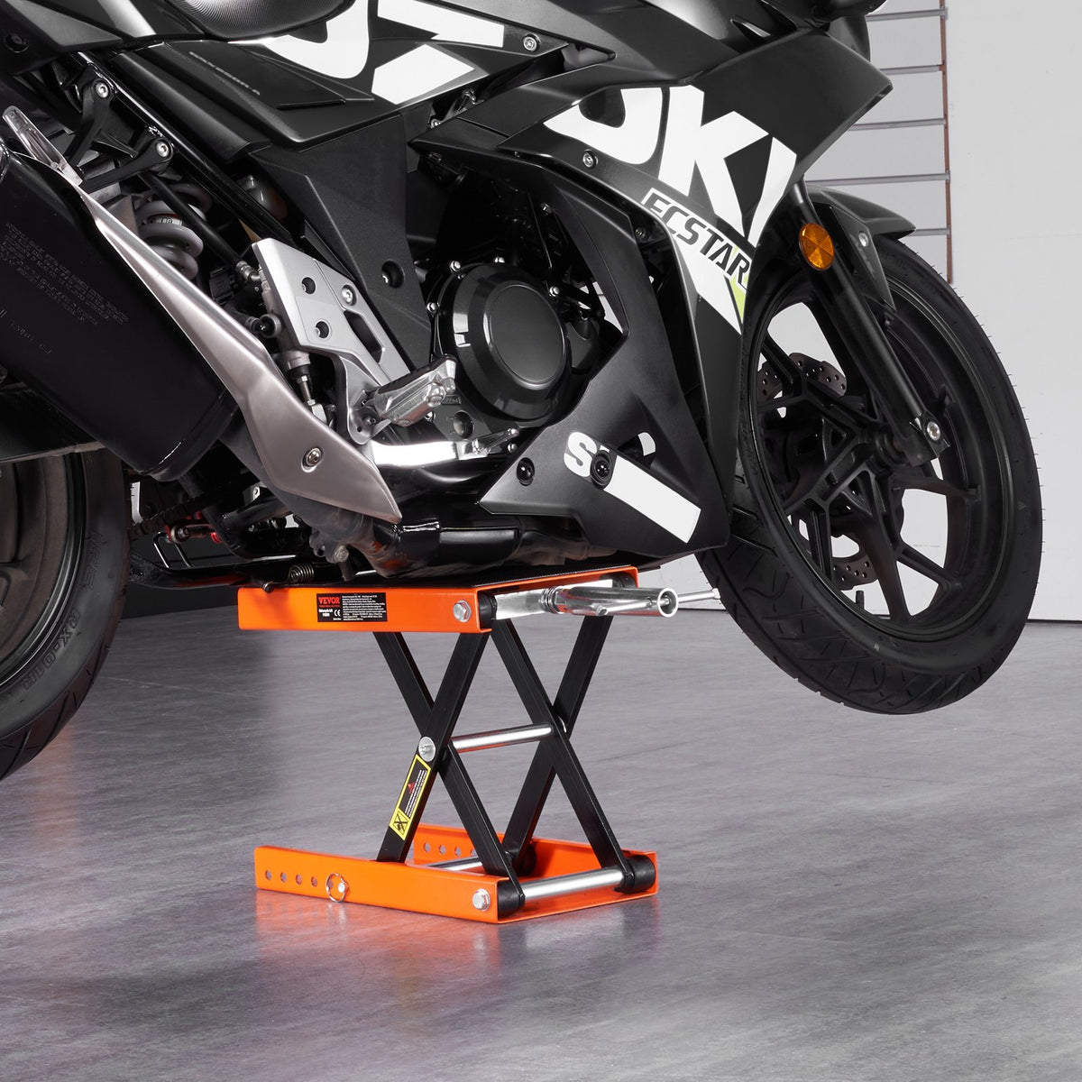VEVOR Motorcycle Scissor Jack, 500 kg Capacity with Wide Platform for ATV and Motorcycles