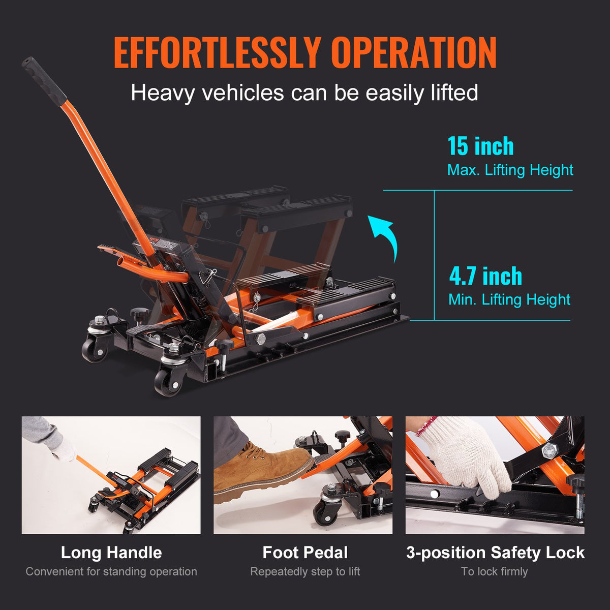 VEVOR Hydraulic Motorcycle Lift 680 kg