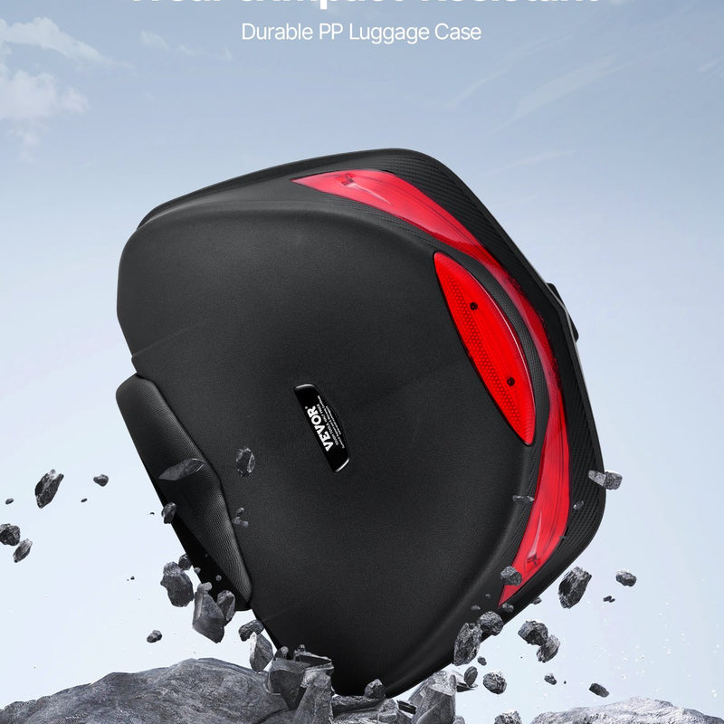 VEVOR 48 L motocikla bagāžas kaste ar atstarojošu paneli