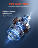 VEVOR kanalizācijas smalcinātājsūknis 500 W, plūsma līdz 6600 l/h, pacelšanas augstums līdz 8 m, ar 3 ūdens pieslēgumiem tualetei, virtuvei, izlietnei, dušai un vannai