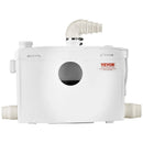 VEVOR kanalizācijas smalcinātājsūknis 1200 W, plūsma līdz 180 l/min, pacelšanas augstums līdz 10 m, ar 4 ūdens ieplūdēm, notekūdeņu pacelšanas iekārta tualetei, pagrabam, dušai, izlietnei, veļas mazgātavai un vannai