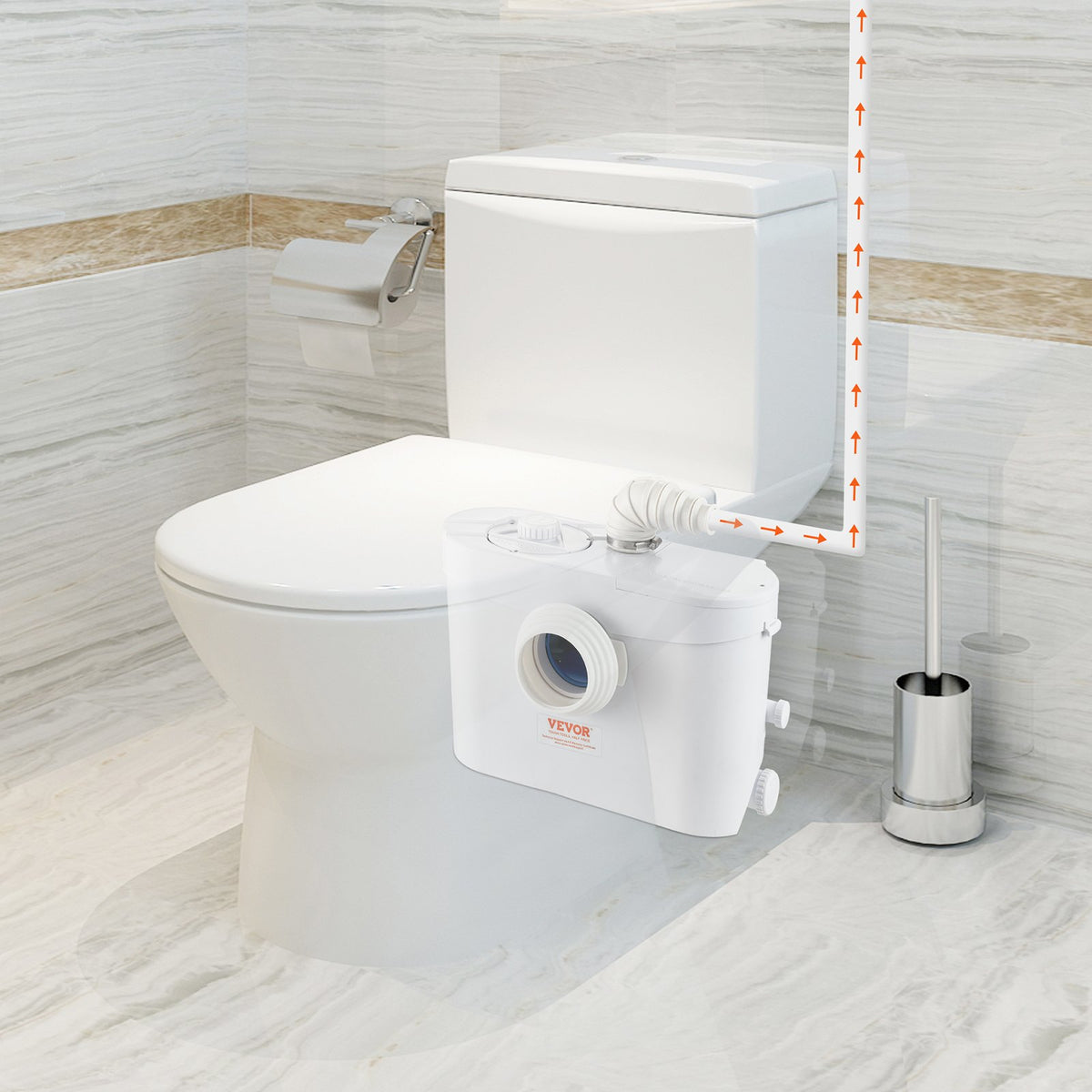 VEVOR Sewage Pump Drainage System, Power: 700 W, Flow Rate: 9600 l/h, Discharge Height: Up to 10 m, Antimicrobial Effectiveness: 99%