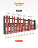VEVOR glokenspīls ar 32 notīm, profesionāls koka ksilofona perkusiju instruments ar augstumā regulējamu statīvu, 4 vālītēm un pārnēsājamo somu; mācību komplekts bērniem un pieaugušajiem