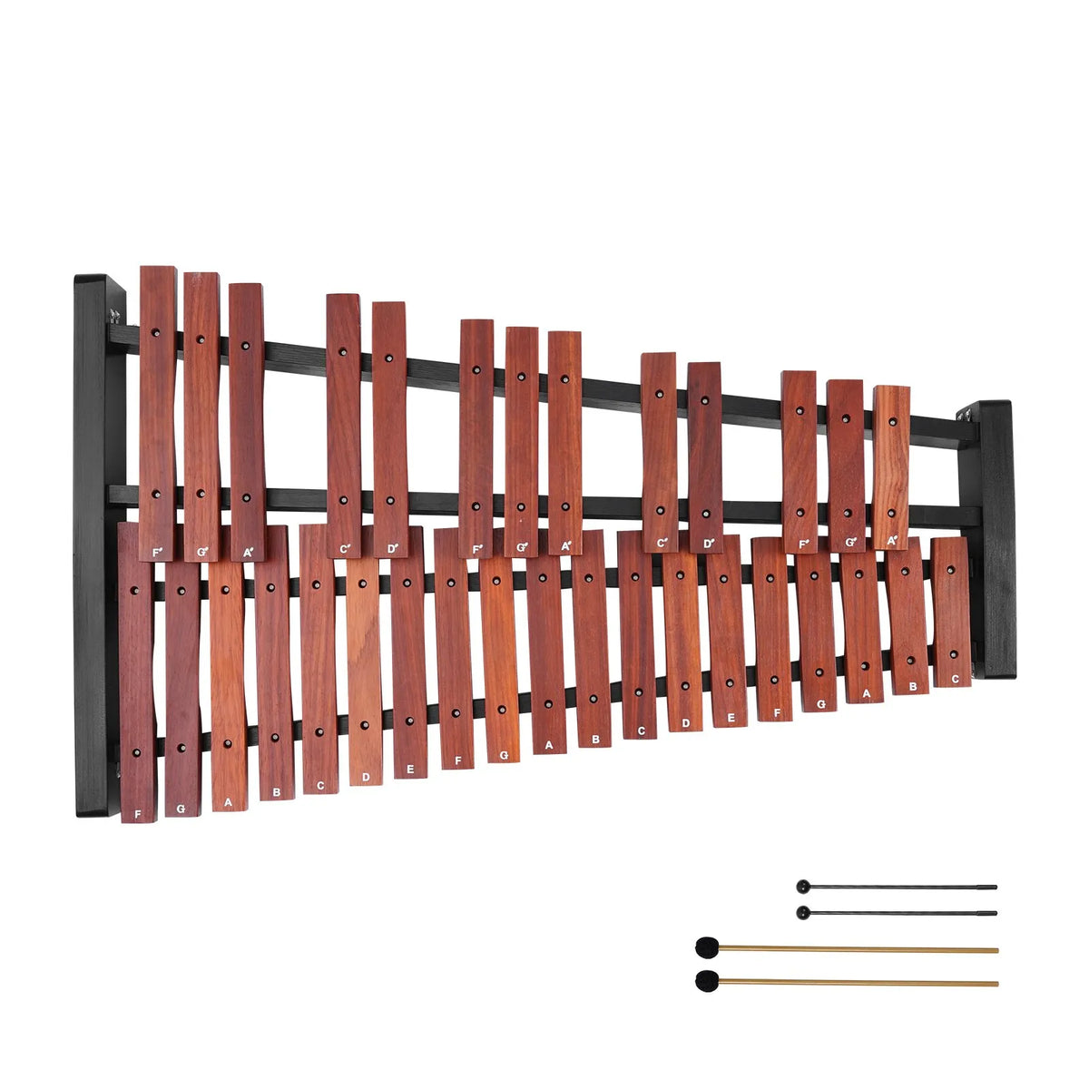 VEVOR Glockenspiel 32 Notes with Adjustable Stand, 4 Mallets and Bag