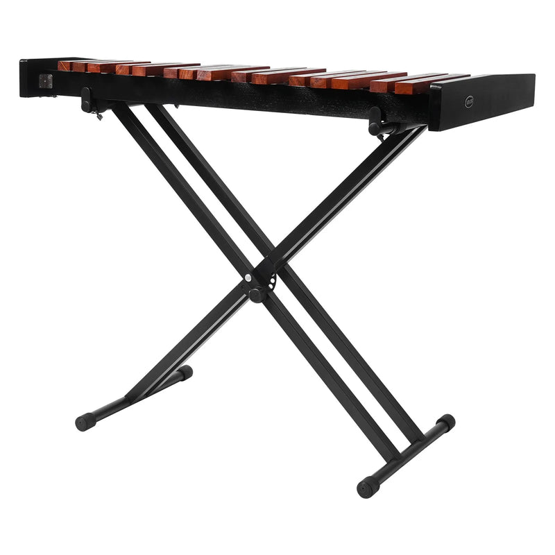 VEVOR metalofons ar 37 skaņām, koka profesionālais ksilofona tipa sitaminstruments ar augstuma regulējamu statīvu, 4 vālītēm un pārnēsājamo somu, iesācēju komplekts pieaugušajiem un bērniem