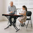 VEVOR metalofons ar 37 skaņām, koka profesionālais ksilofona tipa sitaminstruments ar augstuma regulējamu statīvu, 4 vālītēm un pārnēsājamo somu, iesācēju komplekts pieaugušajiem un bērniem