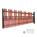 VEVOR metalofons ar 37 skaņām, koka profesionālais ksilofona tipa sitaminstruments ar augstuma regulējamu statīvu, 4 vālītēm un pārnēsājamo somu, iesācēju komplekts pieaugušajiem un bērniem