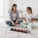 VEVOR metalofons ar 25 skaņām, koka profesionālais ksilofona tipa sitaminstruments ar 4 vālītēm un pārnēsājamo somu, iesācēju komplekts pieaugušajiem un bērniem