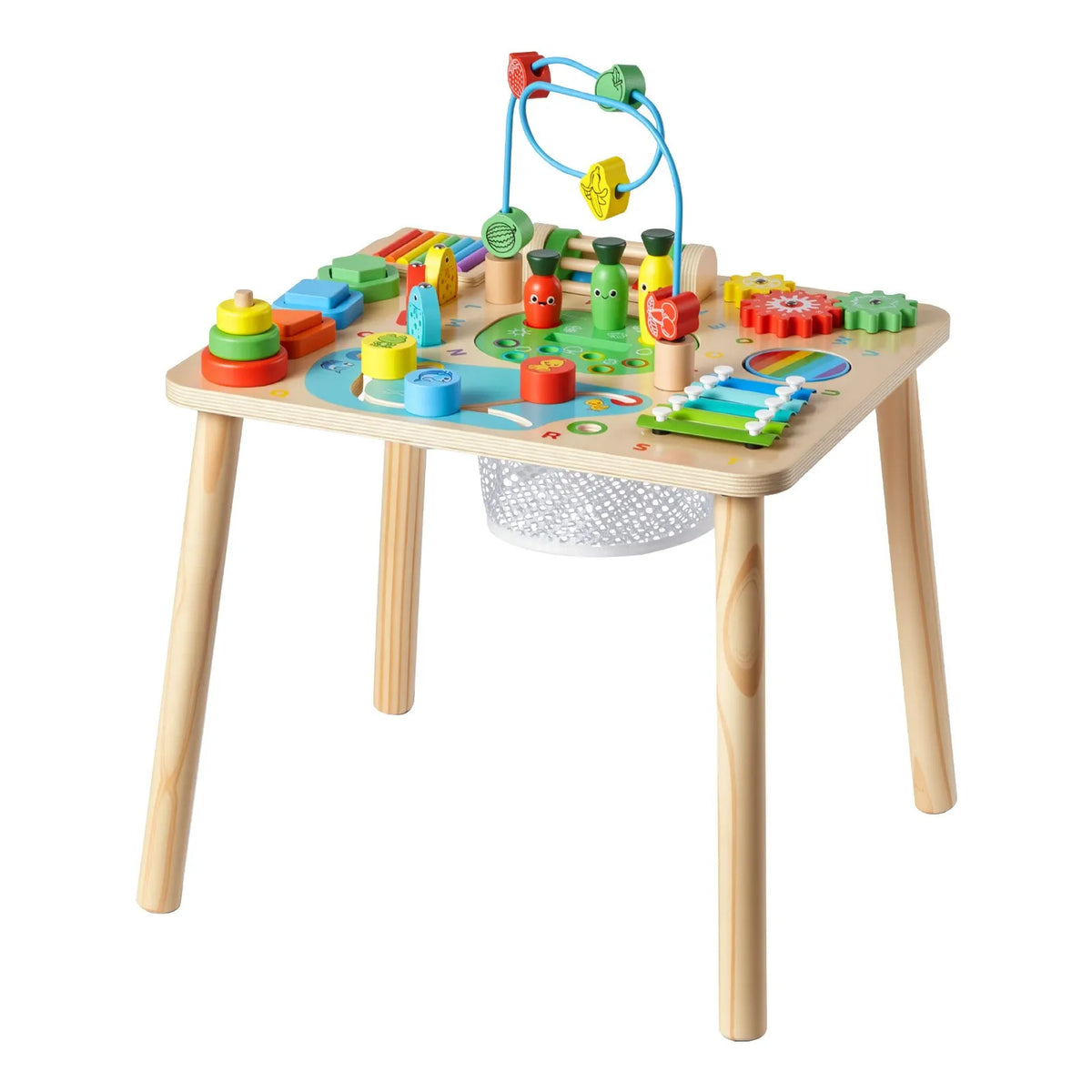 VEVOR Montessori Activity Table 13 in 1 for Children 1–3 Years, Wood