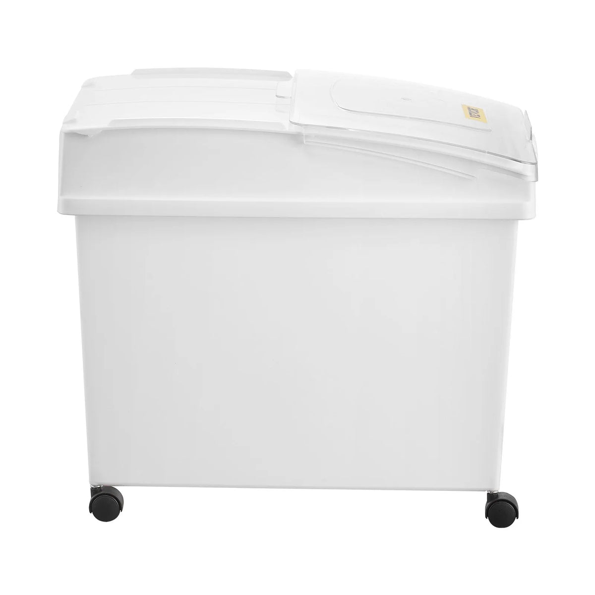 VEVOR Storage Container Set with Wheels, Sliding Lid and Scoop, 3 × 33.3 l, White