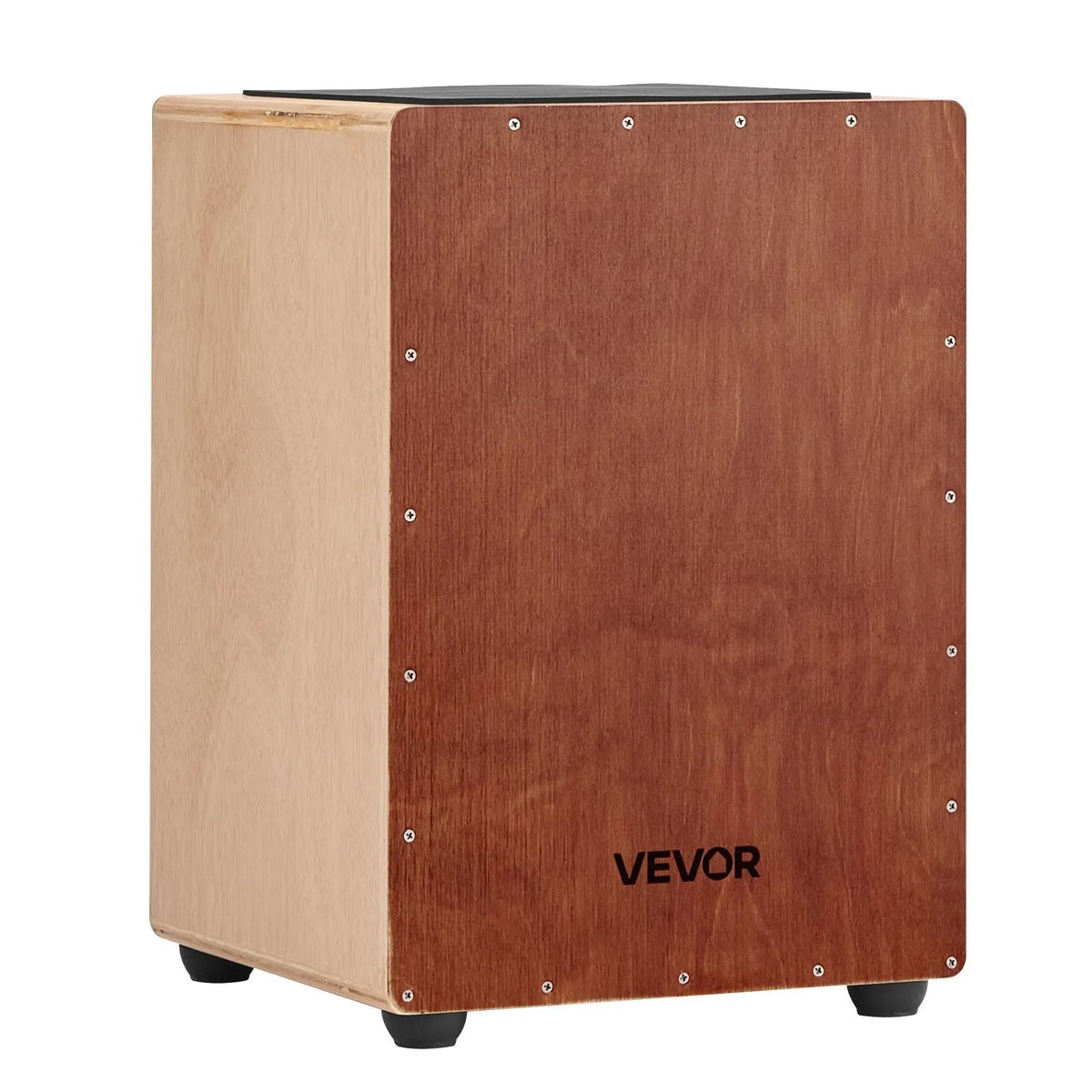 VEVOR Cajon 30.5 × 30.5 × 43 cm with Internal Strings and Bag, Birch, Portable