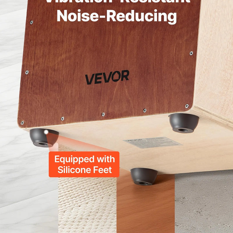 VEVOR bērza koka portatīvais kājons ar iekšējo striķu sistēmu un somu, viegls perkusiju instruments, 305 × 305 × 430 mm