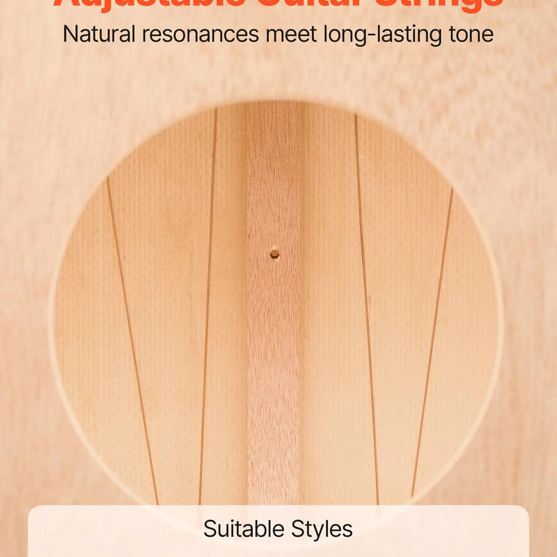 VEVOR kajona boksa bungas ar iekšējām stīgām, pārnēsājamas bērza koka ritma bungas ar ceļojuma somu, 305 × 305 × 430 mm, piemērotas iesācējiem un profesionāļiem