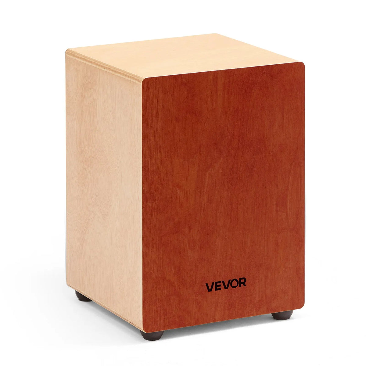 VEVOR Cajon 30.5 × 30.5 × 43 cm with Internal Strings and Silicone Feet, Birch