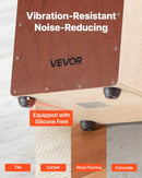 VEVOR perkusiju kājons ar iekšējo striķu sistēmu un silikona kājiņām, bērza koka modelis, 255 × 255 × 380 mm