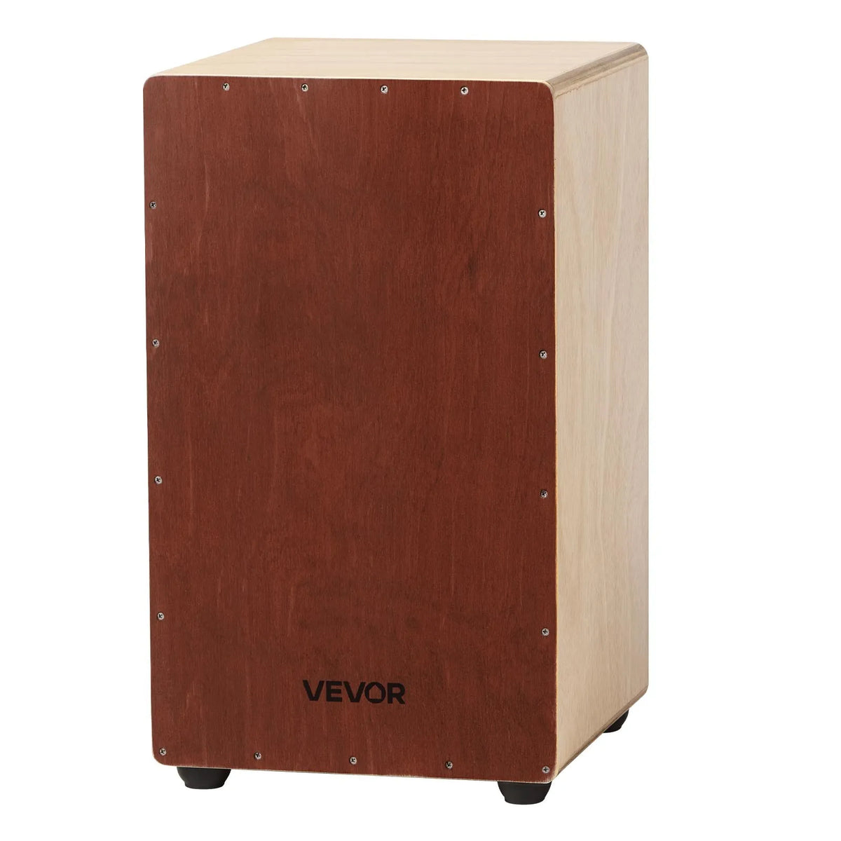 VEVOR Large Cajon 30.5 × 30.5 × 50.8 cm with Internal Strings and Silicone Feet, Birch