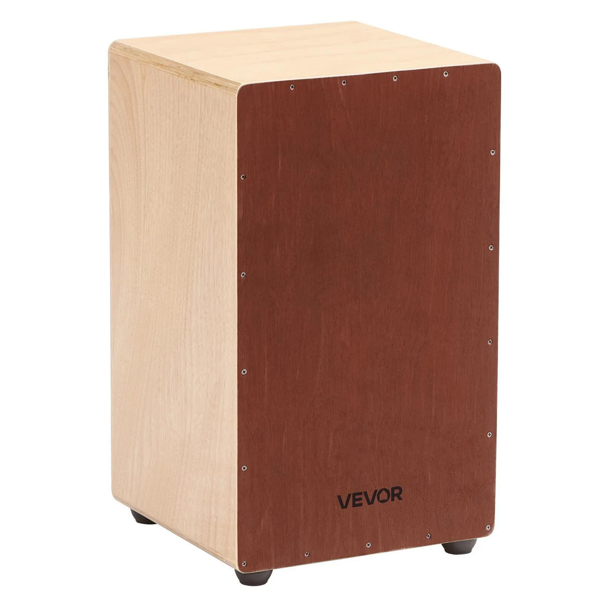 VEVOR Large Cajon 30.5 × 30.5 × 50.8 cm with Internal Strings and Silicone Feet, Birch